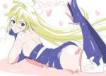  blonde_hair boots doronjo green_eyes lying no_mask nylon thigh-highs torn_clothes torn_thighhighs yatterman 