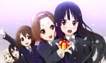  5girls akiyama_mio gift happy_birthday hirasawa_yui k-on! kotobuki_tsumugi light multiple_girls nakano_azusa school_uniform smile tainaka_ritsu 