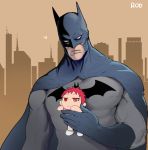  akashi_seijuurou batman batman_(series) cape character_doll crossover dc_comics gloves kuroko_no_basuke mask red_eyes redhead rod_(rod4817) superhero 