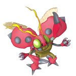  3d cel_shading digimon digimon_story:_cyber_sleuth game_model insect insect_wings official_art simple_background solo tentomon wings 