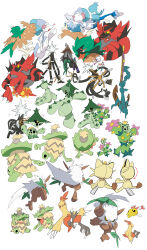  absurdres anchor beak bird blacephalon black_fur black_sclera cable cacnea cacturne cactus cat chicken chimera chingling closed_eyes colored_sclera combusken commentary_request crossed_arms decidueye dhelmise doll fins flower green_eyes highres horns incineroar kochi8i leaf ludicolo maractus meowth no_humans open_mouth owl pink_flower pink_nose plume pokemon pokemon_(creature) pokemon_focus primarina red_fur sea_lion seaweed sharp_teeth shiftry ship's_wheel single_horn spikes starfish tail talons teeth type:_null whiskers white_background white_hair winged_arms wings xurkitree yellow_eyes yellow_sclera 