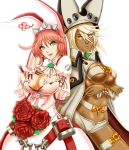  back-to-back commentary elphelt_valentine guilty_gear guilty_gear_xrd highres iforher ramlethal_valentine 