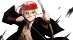  1boy arrow blonde_hair bow_(weapon) fate/stay_night fate_(series) gilgamesh hat highres jisue10 red_eyes solo weapon 