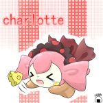  &gt;_&lt; artist_request character_name charlotte_(madoka_magica) commentary_request lowres mahou_shoujo_madoka_magica motion_lines no_humans open_mouth solo tears 