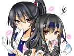  2girls black_hair hatsushimo_(kantai_collection) kantai_collection kuuya_(ayahata43) multiple_girls tagme yahagi_(kantai_collection) 