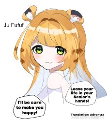 1girl animal_ears bride ju_fufu long_hair pov tiger_ears zenless_zone_zero