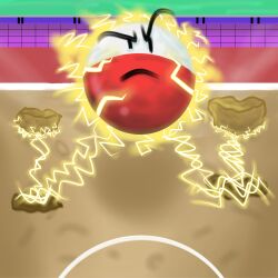  angry battle building closed_mouth electricity electrode_(pokemon) elemental_(creature) gamefreak looking_up pokemon pokemon_(anime) pokemon_(creature) pokemon_battle pokemon_focus 