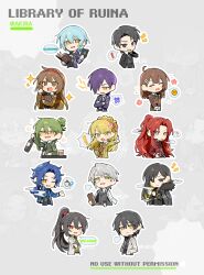  ! 6+boys 6+girls :d :o ;d ? ^_^ absurdres ahoge angela_(project_moon) anger_vein arm_at_side artist_name ascot ayin_(project_moon) bear_hair_ornament binah_(project_moon) black_coat black_eyes black_hair black_jacket black_necktie black_shirt black_vest blonde_hair blue_ascot blue_coat blue_hair blush book bottle bow bowtie brown_coat brown_eyes brown_hair brown_jacket carmen_(project_moon) center-flap_bangs chesed_(project_moon) chibi chinese_commentary cigarette closed_eyes closed_mouth coat coat_on_shoulders coffee collared_shirt colored_eyelashes colored_inner_hair commentary_request crossed_arms cup drunk ear_piercing english_text eyes_visible_through_hair frilled_sleeves frills gebura_(project_moon) green_coat green_eyes green_hair green_shirt grey_background grey_eyes grey_hair grey_necktie grey_vest hair_between_eyes hair_bow hair_bun hair_ornament hair_over_one_eye hairband hairclip hand_on_own_hip hand_on_own_neck hand_up hands_in_pockets heterochromia high_ponytail highres hod_(project_moon) hokma_(project_moon) holding holding_book holding_bottle holding_cup holding_saucer jacket lab_coat lapels library_of_ruina long_hair long_sleeves looking_at_viewer low_ponytail malkuth_(project_moon) medium_hair mole mole_under_eye monocle multicolored_hair multiple_boys multiple_girls necktie netzach_(project_moon) notched_lapels notice_lines one_eye_closed open_clothes open_coat open_mouth orange_bow orange_hairband outline parted_bangs piercing pointing ponytail project_moon puff_of_air purple_hair red_eyes red_hair red_hairband red_jacket roland_(project_moon) sample_watermark saucer scar scar_across_eye scar_on_face shirt short_hair sidelocks simple_background single_hair_bun single_sidelock smile smoking sparkle speech_bubble spoken_exclamation_mark spoken_expression spoken_food spoken_question_mark spoken_x squeans teacup tiphereth_a_(project_moon) two-tone_hair undone_necktie upper_body uzr_akira v_arms vest watermark white_ascot white_outline white_shirt whitecoat wing_collar wrinkled_skin yellow_eyes yesod_(project_moon) zoom_layer 