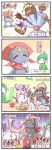  4koma barbaracle bisharp comic gallade highres hitmontop mienshao no_humans pokemon pokemon_(creature) sougetsu_(yosinoya35) translation_request weavile 
