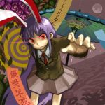  bunny_ears formal hypnosis hypnotism long_hair maku_(artist) mind_control moon necktie purple_hair rabbit_ears reisen_udongein_inaba solo suit touhou translation_request very_long_hair 