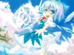  ? blue_eyes blue_hair bow cirno hair_bow short_hair tc touhou tragic_comedy wings 