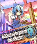  ? blue_eyes blue_hair bow cirno drpow earphones engrish hair_bow ranguage short_hair touhou 