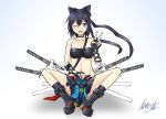  cat highres mahou_tsukai_to_kuroneko_no_wiz sword tri-edge weapon 