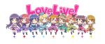  ayase_eli blonde_hair blue_eyes blue_hair blush bow brown_eyes brown_hair chibi dress earrings gloves hair_bow hair_ornament highres hoshizora_rin jewelry kira-kira_sensation! koizumi_hanayo kousaka_honoka kuinji_51go long_hair looking_at_viewer love_live!_school_idol_project minami_kotori multiple_girls nishikino_maki one_eye_closed open_mouth orange_hair short_hair smile sonoda_umi thigh-highs toujou_nozomi violet_eyes white_legwear yazawa_nico yellow_eyes 