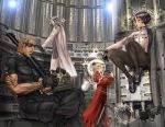  2boys 2girls cyberpunk dead_drive glasses highres mecha multiple_boys multiple_girls shirou_masamune sunglasses tagme 