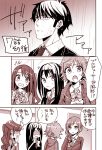  black_hair comic honda_mio idolmaster idolmaster_cinderella_girls long_hair producer_(idolmaster_cinderella_girls_anime) school_uniform senkawa_chihiro shibuya_rin shimamura_uzuki short_hair tagme translation_request 