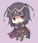  black_hair bodysuit book cape chibi ebi_shamo fire_emblem fire_emblem:_kakusei long_hair tharja 