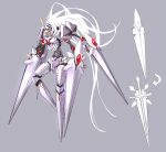  character_sheet long_hair original shirogane_usagi solo sword weapon white_hair 