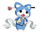  animalization cat character_request flower fusion hair_ornament hair_rings hair_stick kakao_(noise-111) kaku_seiga no_humans parody shawl simple_background style_parody touhou vest white_background youkai_watch 