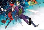  1boy 1girl couple dc_comics formal harley_quinn mallet sarah_stone suit the_joker 