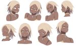  1girl accho_(macchonburike) blush bust closed_eyes earrings expressions frown jewelry open_mouth original pixiv_fantasia pixiv_fantasia_fallen_kings short_hair simple_background smile solo tears white_background 
