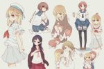  animal_ears animalization blonde_hair blue_eyes blush brown_hair couple fox fox_ears fud fukuji_mihoko heterochromia highres miyanaga_saki multiple_girls one_eye_closed open_mouth red_eyes redhead saki school_uniform serafuku short_hair skirt smile tagme tail takei_hisa yuri 