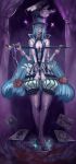  aqua_hair blood blue_eyes blue_hair bracelet breasts bunny butterfly card cards cat cleavage curtains damage damaged doll doll_joints elsevilla erect_nipples extra_arms falling_card fingernails fishnet_pantyhose fishnets hair_over_one_eye hat hector_enrique_sevilla_lujan help high_heels highres jewelry large_breasts long_fingernails long_hair long_nails looking_at_viewer lying_card magic mole mole_on_breast multi_arm multi_limb nail_polish nails original pantyhose pentagram saw shoes staff star thigh-highs top_hat very_long_hair wand 