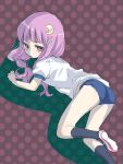  alternate_costume bent_over looking_back matyinging patchouli_knowledge purple_hair touhou 