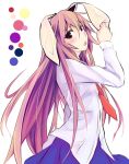  bunny_ears highres long_hair necktie purple_hair rabbit_ears reisen_udongein_inaba skirt takanashie touhou 