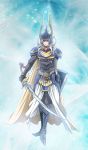  cape dissidia_final_fantasy final_fantasy final_fantasy_i muse_kuruu_otome sword warrior_of_light weapon 