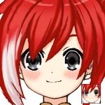  black_eyes blush choujigen_game_neptune close-up hair lowres neptune_(series) red red_(choujigen_game_neptune) tagme 