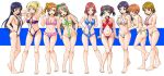  6+girls ayase_eli bikini breasts everyone highres hoshizora_rin koizumi_hanayo kousaka_honoka lineup looking_at_viewer love_live!_school_idol_project minami_kotori multiple_girls nishikino_maki shizuki_shinra sonoda_umi swimsuit toujou_nozomi yazawa_nico 