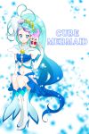  blue_eyes blue_hair cure_mermaid dress go!_princess_precure kaidou_minami long_hair magical_girl ponytail smile 