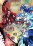  annotation_request artist_name banner blue_hair character_request chinese_clothes jinguang_budaixi long_hair paparaya perspective pili_budaixi playing_games redhead xiangqi 