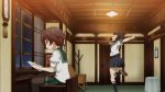  2girls animated animated_gif book chair desk fubuki_(kantai_collection) kantai_collection lowres multiple_girls mutsuki_(kantai_collection) pantyhose ponytail reading spinning 