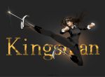  1girl amputee double_amputee flying_kick gazelle_(kingsman) jane_mere kicking kingsman:_the_secret_service prosthesis prosthetic_leg solo 