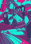  1boy bakumatsu_rock limited_palette okita_souji_(bakumatsu_rock) solo uo_(xcapriccioso) 