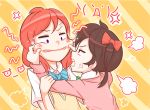  2girls anger_vein angry cheek_pinching love_live!_school_idol_project multiple_girls nishikino_maki pinching purikura school_uniform tagme veebu yazawa_nico 