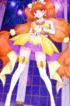  amanohawa_kirara blush cure_twinkle gloves go!_princess_precure long_hair magical_girl orange_hair purple_eyes thigh-highs twintails 
