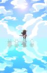  artist_request clouds kantai_collection reflection sky standing standing_on_water sun sunlight tagme water 