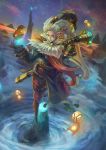  bard_(league_of_legends) big_hair genderswap highres league_of_legends long_hair mask monorirogue tabard very_long_hair white_hair 