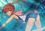  brown_hair i-401_(kantai_collection) kantai_collection motyo1964 ponytail tagme tan underwater 