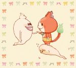  blush blush_stickers boobou cat fangs ghost grin jibanyan kanacho multiple_tails open_mouth purple_lips simple_background smile standing tail two_tails whisper_(youkai_watch) youkai_watch 