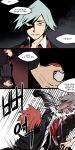  2boys 4koma comic highres korean multiple_boys pokemon pokemon_(game) pokemon_hgss pokemon_oras ssalbulre translation_request tsuwabuki_daigo wataru_(pokemon) 