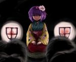  flx hieda_no_akyuu japanese_clothes purple_eyes purple_hair short_hair touhou violet_eyes 