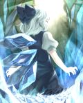  bow cirno hair_bow ice luliao short_hair touhou wings 