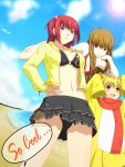  bikini bikini_skirt from_below hair_bobbles hair_ornament mammon sakutarou stakes_of_purgatory swimsuit toki_(artist) umineko_no_naku_koro_ni ushiromiya_ange 