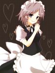  blue_eyes braid hairband heart izayoi_sakuya maid purin purin_jiisan short_hair silver_hair touhou twin_braids 