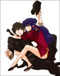  chinese_clothes couples hug purple_hair ranma_1/2 saotome_ranma shampoo_(ranma_1/2) 