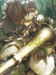  1girl artist_request braid lance monster_hunter monster_hunter_mezeporta_kaitaku-ki polearm rathian_(armor) weapon 